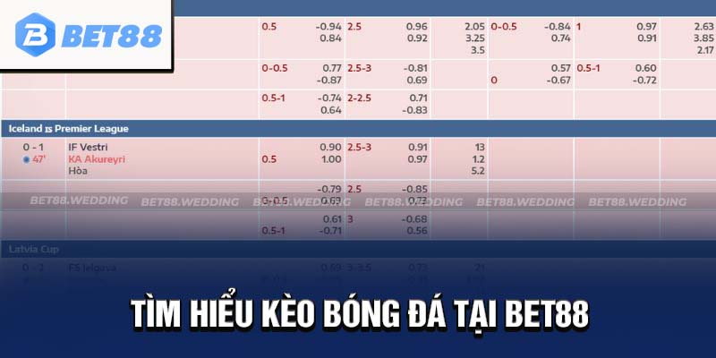 Tìm hiểu về kèo bóng đá Bet88